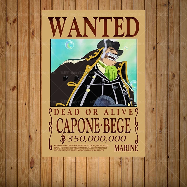 One Piece Luffy Canvas Painting Anime Retro Wanted Character Poster Wall Art Print Modern Home Children's Bedroom Decoration Mur as the picture shows