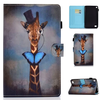 

Case For Amazon Kindle Fire HD 7 inch 2015 All New Fire 7 2017 2019 Shell Protective PU Leather Stand Magnet Smart Funda Pattern