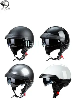 

Universal GLX DOT Motorcycle Half Helmet Open Face Cruiser Biker helmet dot capacete de moto da cor do estados unidos