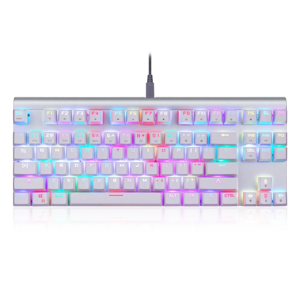

Mount Leopard CK101 Full Color RGB Full Key No Red Self-Definition Lights All 87 Key Line Machine Separation New Products Hot Se