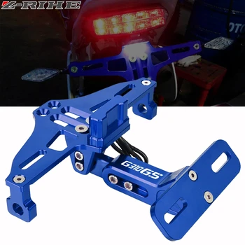 

Motorcycle Adjustable Angle License Number Plate Frame Holder Bracket LED Light For BMW G310GS G 310GS G 310 GS G310R 2017 2018