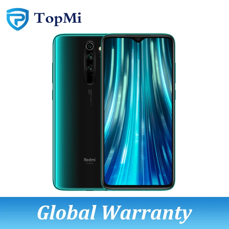 Forest Green Оригинальная глобальная версия Xiaomi Redmi Note 8 Pro 6 ГБ 64 Гб Смартфон 64 мп Quad камера 6,5" экран MTK Helio G90T телефон nfc - Цвет: Forest Green