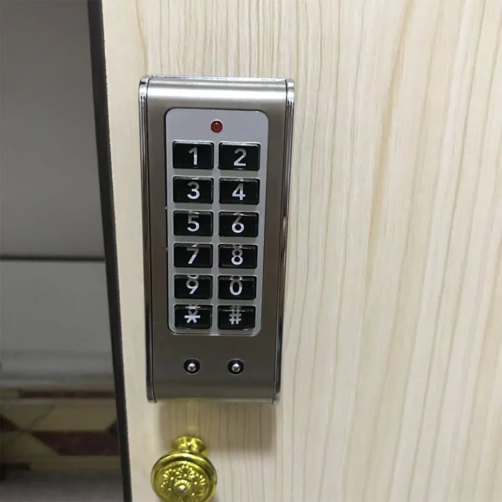 Замок для шкафа с паролем, противоугонная клавиатура, безопасность для офиса, дома, нержавеющая сталь, Цифровая Электрическая защита для дверей шкафов, Смарт