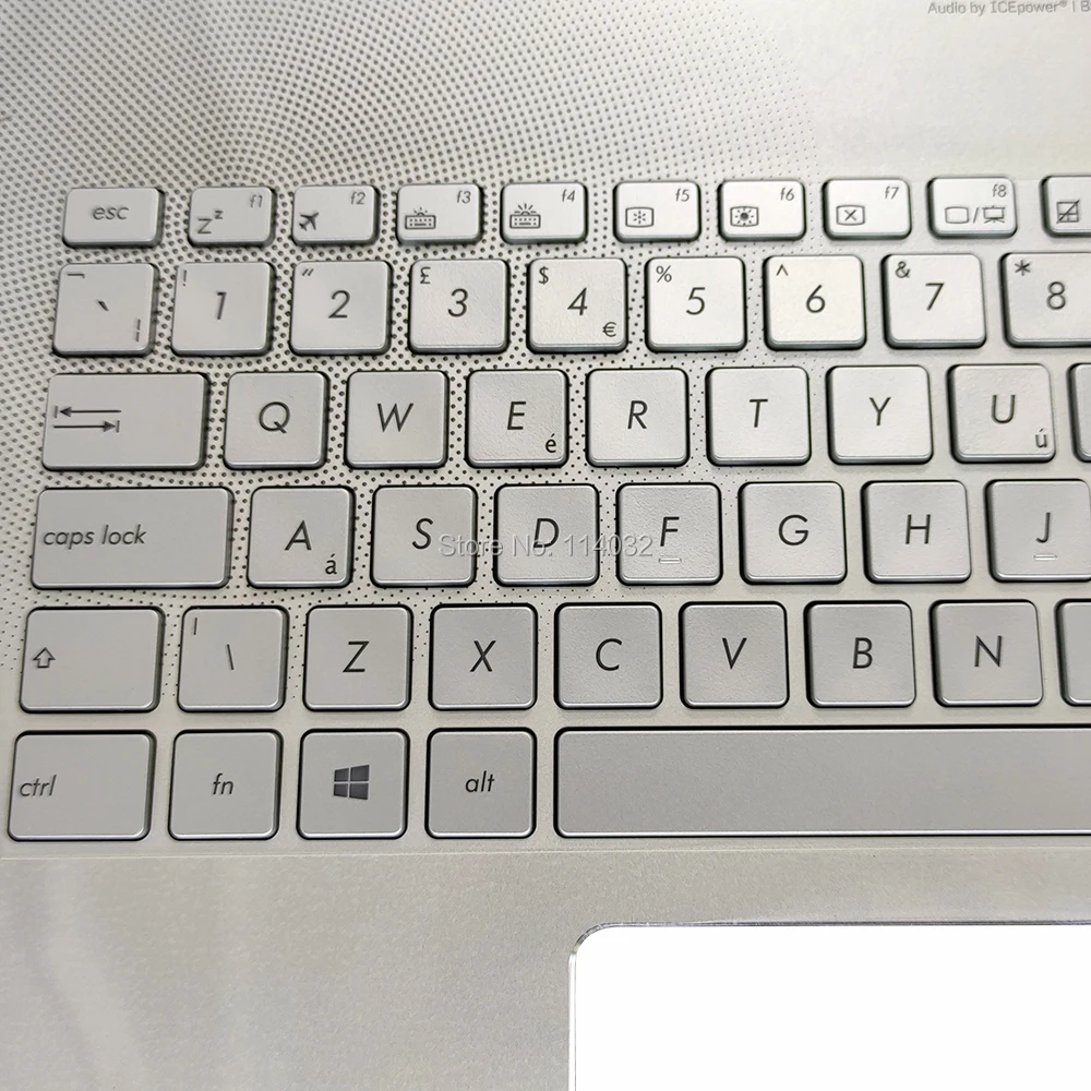 Placement Eplacement 5551 Tin Tin Tin Atin Ririririritish Uro Uro Ackacklit Eyeyboard Rest Almrest para 555555555555551j555555551555555555555ililver Over sobre 90n071130300 0 - Imagem 2