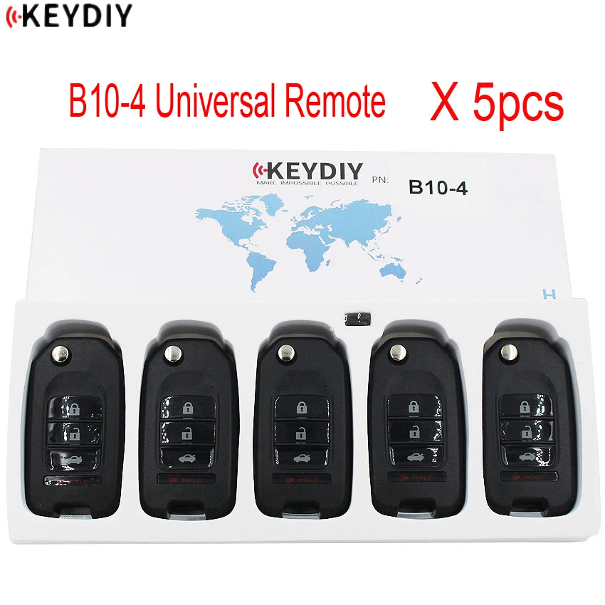 5 шт./лот, KEYDIY Универсальный серии B пульт дистанционного управления B10-3+ 1 KD900K/D900+/URG200/KD-X2 программист B10-4
