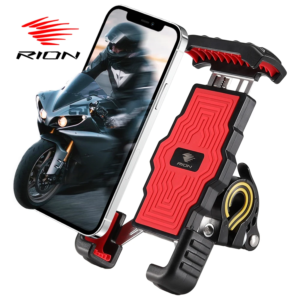 RION Phone Holder for Bicycle MTB Bike Cell Support Moto Motorcycle  Smartphone Mobile Handlebar Stand Scooter Kickstand 6.5 Inch