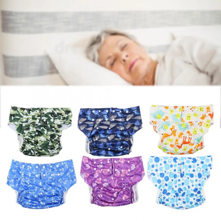 

Reusable Adult Diaper Washable Reusable Adjustable Breathable Anti-Leakage Adult Diapers for Elderly for Elderly Disabled