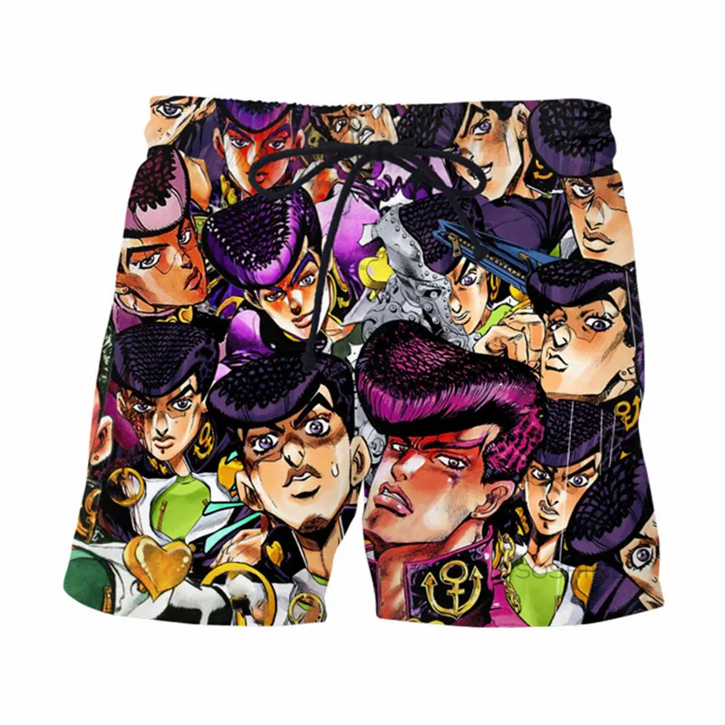 

Шорты SOSHIRL с принтом «приключения Джоджо», хипстерские смешные спортивные джоггеры, уличная одежда унисекс, шорты для фитнеса с эластичным поясом и завязкой