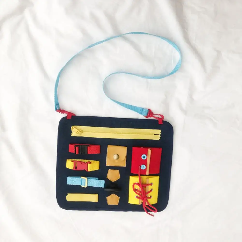  Baby Early Education Toys Basic Life Skills Dress Teaching Board Zip Button Lace Up Montessori Baby - 4000296328121