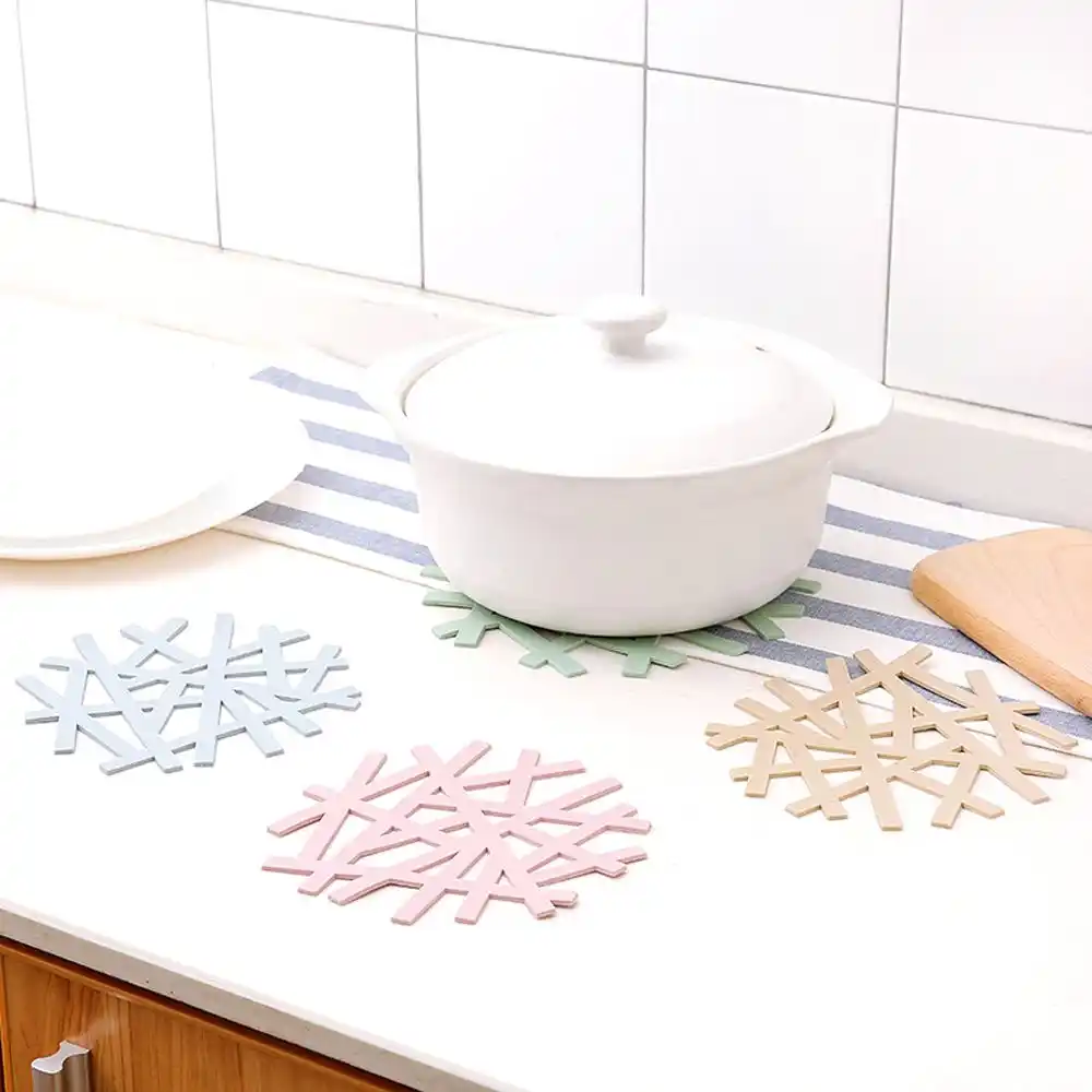 1pc Latex Hollow Anti Hot Mat Kitchen Household Tea Placemat Coaster Flower Design Casserole Pad Pot Insulation Dining Table Mat Mats Pads Aliexpress