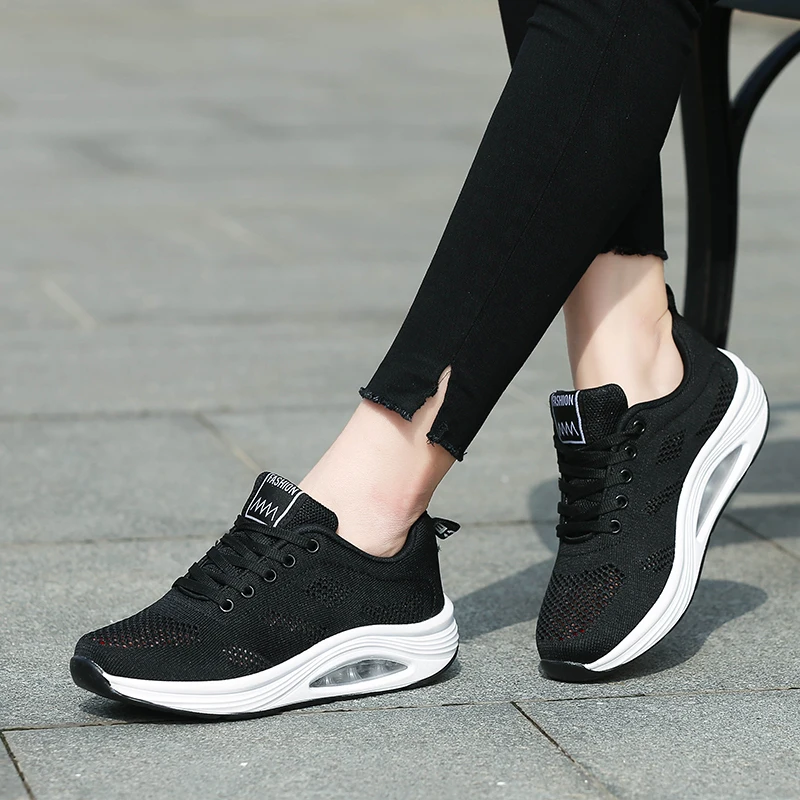Tenis feminino tenis blancos; женские кроссовки на платформе с сетчатой подушкой; теннисная обувь для женщин; Tenis mujer; Zapatos De Mujer