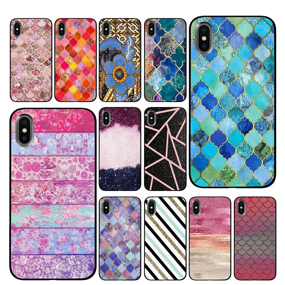 Королевский Индиго фиолетовый черный чехол ТПУ для iPhone 5 5S 6 6s 7 8 Plus X XS XR 11 Pro Max |