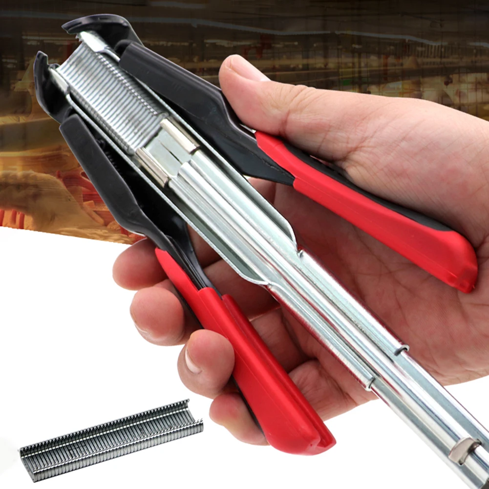 

Spring-loaded Poultry Pet Cage Installation Sealing Pliers Fastening Clamp Fasten Wire Fencing Fence Repair Hand Tools