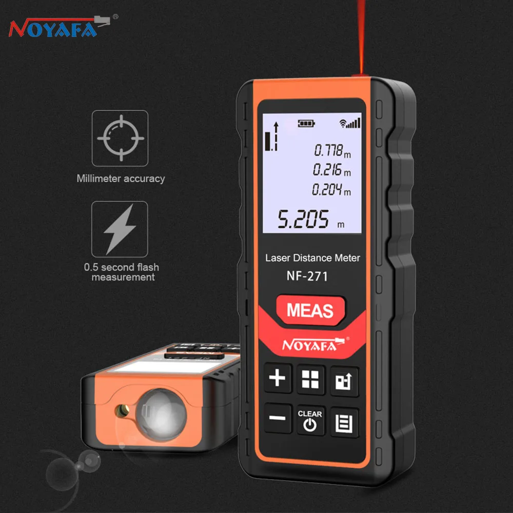 Noyafa laser distance meter NF 271 electronic roulette digital