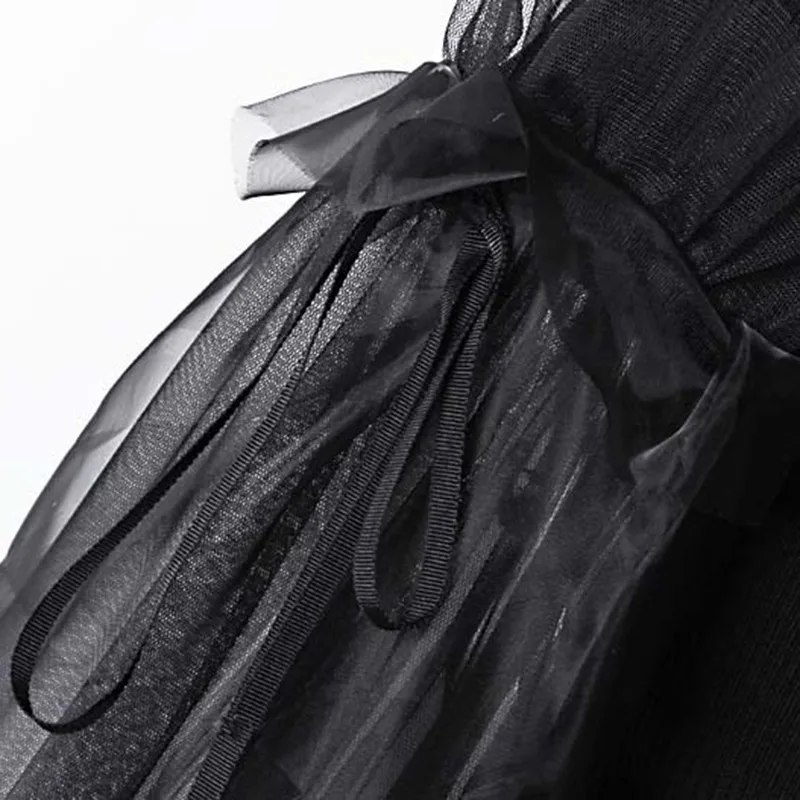 Patchwork Sweater Women Turtleneck Puff Long Sleeve Ruffle Hem Knitting Pullover Tops Female 2019 Spring Korean New Patchwork Sweater Women Turtleneck Puff Long Sleeve Ruffle Hem Knitting Pullover Tops Female 2019 Spring Korean New