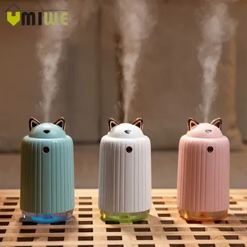 

300ML Portable Humidifier Car Ultrasonic Silent Mini Humidifier Diffuser Mist Maker Air Humidifer For Home