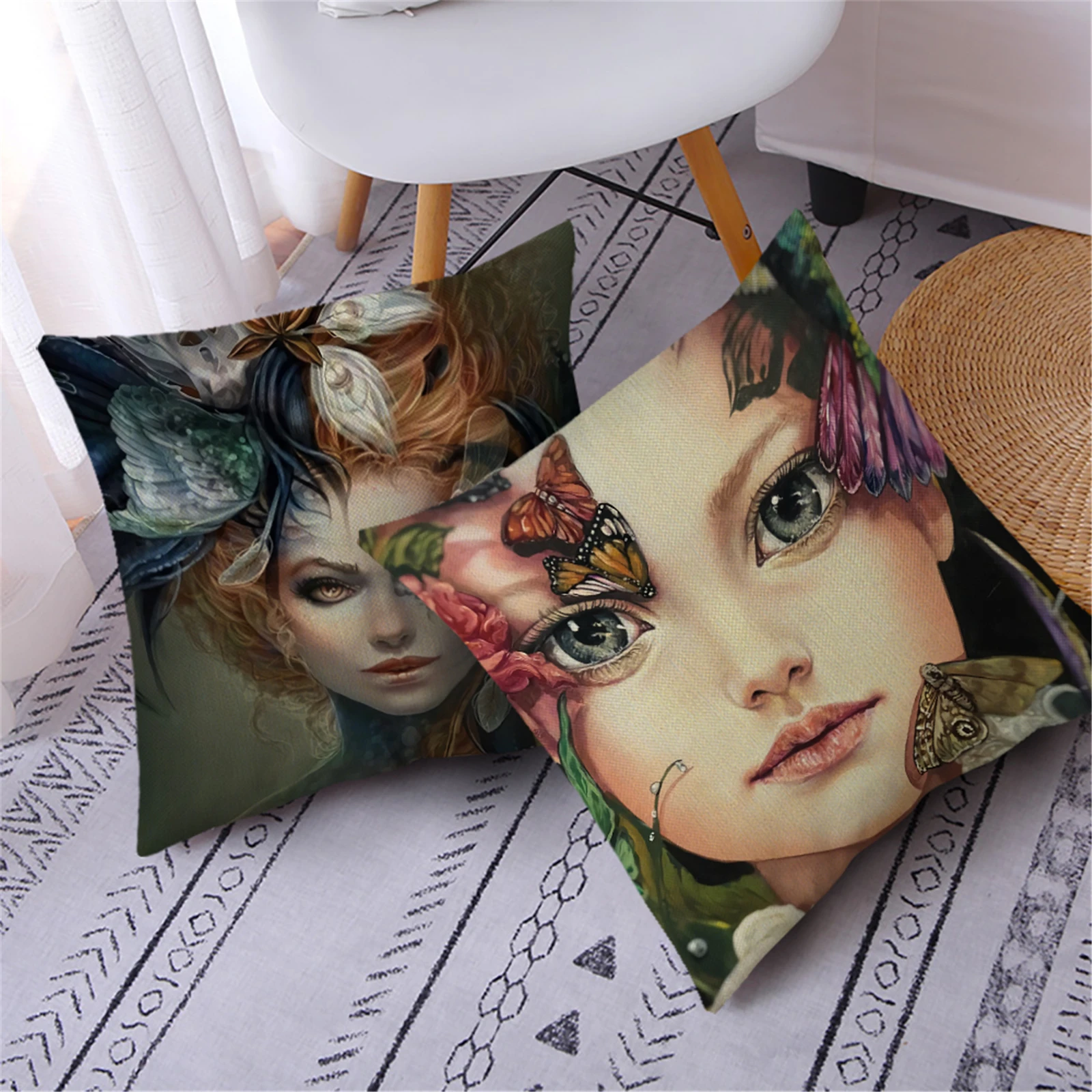 

Fuwatacchi Decorative Pillow Case Home Decor Living Room Sofa Office Lunch Break Throw Pillowcase Chairs Linen Cushion Cover New