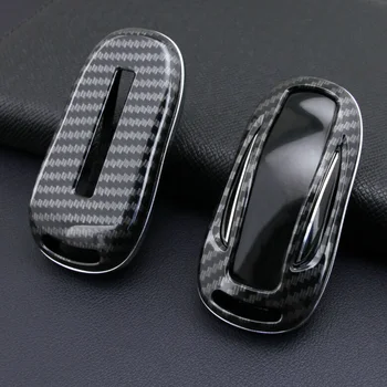 

For Tesla Model X 2016-2019 Car Key Case 1PC Key Fob Chain Case Holder Strong signal Hard housing