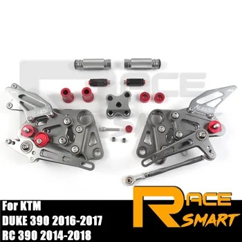 

Motorcycle CNC Adjustable Rearsets Rearset Pegs Pedal Accessories For KTM DUKE 390 2016 2017 RC 390 2014 -2018 2015 2016 2017