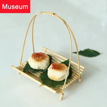 

Mu Shan Bamboo Products The Raft A Snack Basket Refreshments Basket Hot Pot Barbecue Tableware Small Cabas Originality Dish