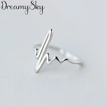 

DreamySky Bohemian Ethnic 925 Sterling Silver Geometric Rings for Women Bridal Wedding Vintage Open Finger Rings Christmas Gifts