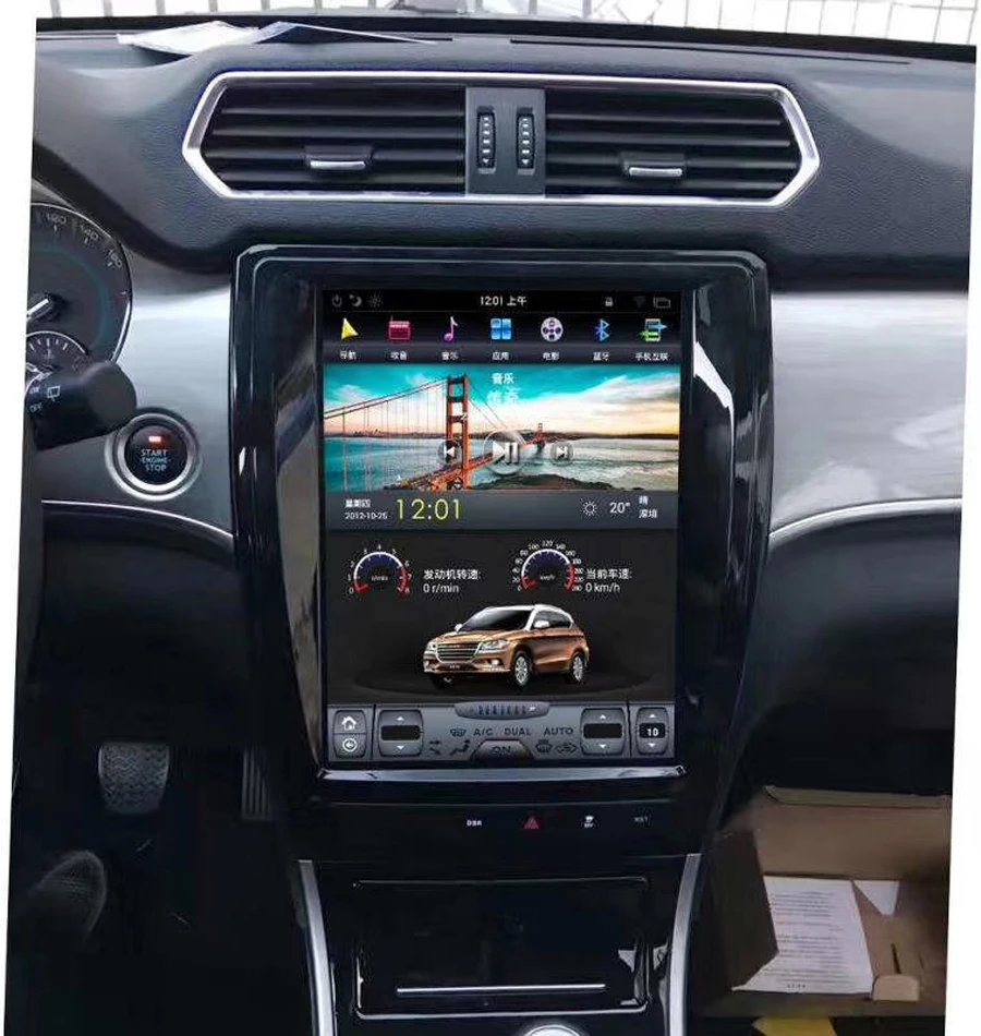 12," вертикальный ips экран Автомобильный Радио плеер для Greatwall Haval H2 gps PX6 tesla carplay головное устройство Android 8,1 Автомобильный мультимедийный