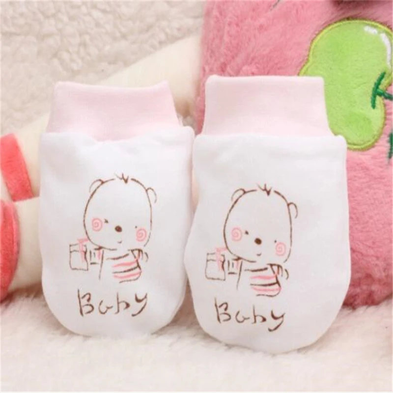 Cartoon Anti-grasping Gloves Four Seasons Newborn Safety Boys Girls Anti Scratch For Newborn Protection Face Baby Mitten anti scratching gloves,baby mittens