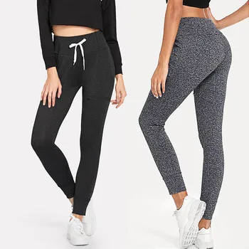 

New Fashion Elastic Waist Drawstring Women Leggings Trousers Slim Sport Running Exercise Skinny Pants Clothes Polainas L511