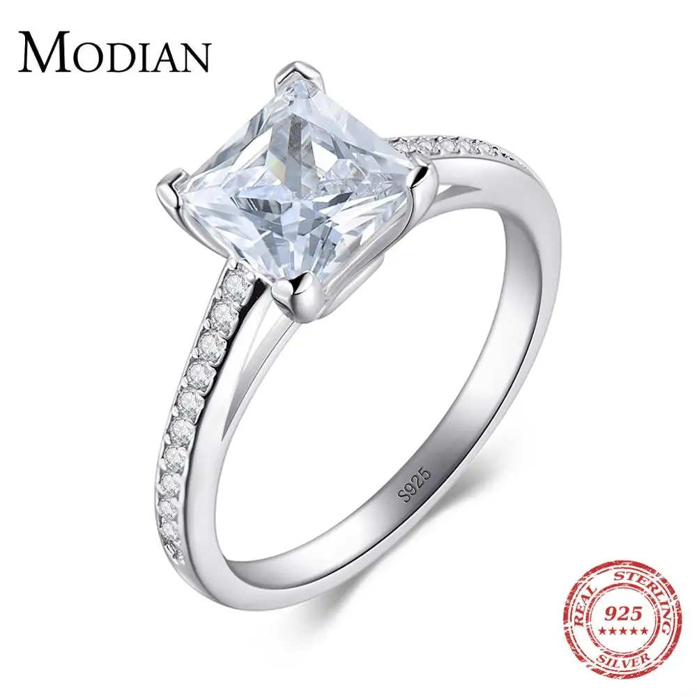 925 sterling silver cubic zircon fashion rings wedding ring bridal jewelry for women