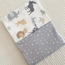 160 см* 50 см, хлопковая ткань для новорожденных, животные, ткань для DIY, детские постельные принадлежности, стеганая одежда для малышей, ручная работа