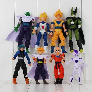 

Dragon Ball Z Freeza Piccolo Vegeta Trunks Son Gohan Kuririn PVC Action Figures Collection Model Toys 8pcs/set Free Shipping