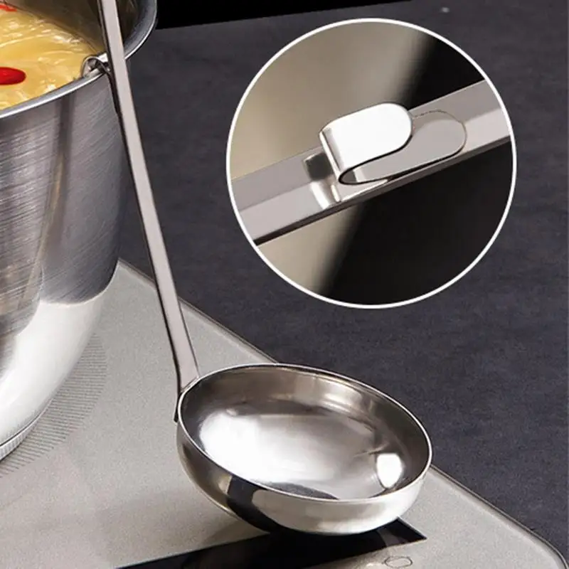 Stainless Steel Kitchen Ladle Creative Slotted Ladle Spoon Soup For Home cocina Baking Cookware Gadgets Spoon