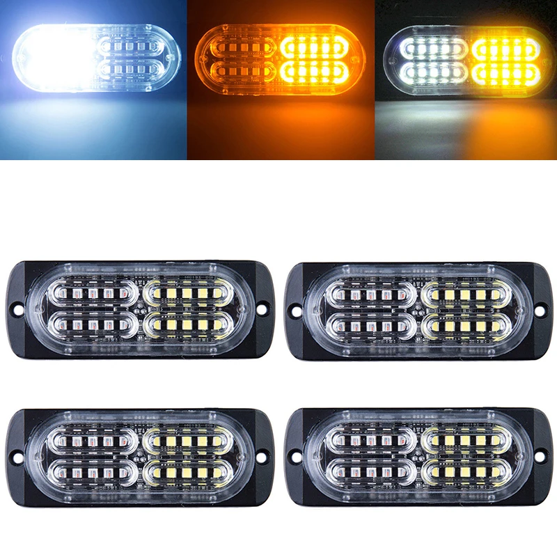 Янтарный/WH 20LED автомобиль Грузовик аварийный Маяк Предупреждение опасности вспышка стробоскоп светильник