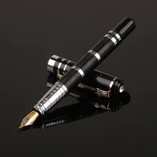 1 шт классический дизайн Студенческая перьевая ручка бизнес подарок Роскошная металлическая ручка новая перьевая ручка