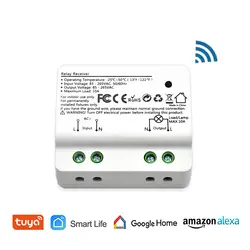 Wifi Tuya Smart Life Switch Module 15A Alexa Echo Google Home Голосовое управление приложение дистанционное управление огни Установка таймера расписание