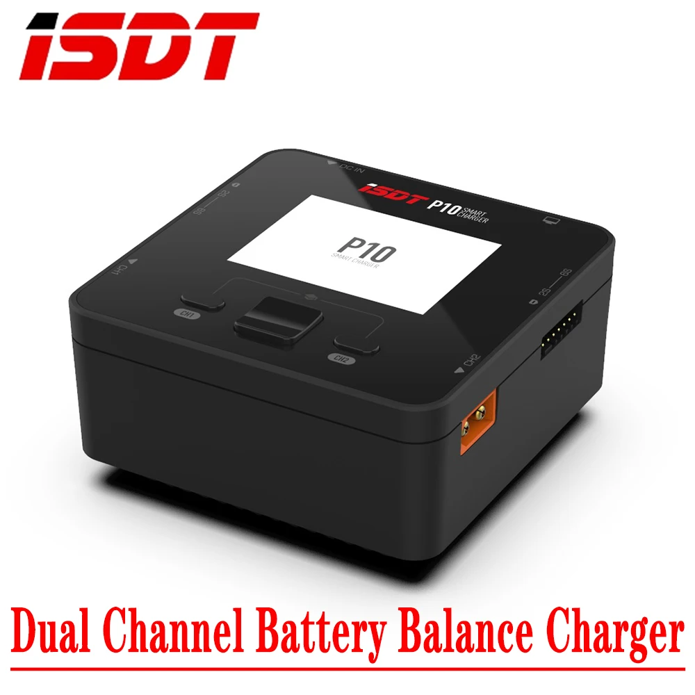 

NEW ISDT P10 250WX2 10AX2 DC Dual Channel Smart Charger Discharger For Lilon LiPo LiHV NiMH Pb RC Models