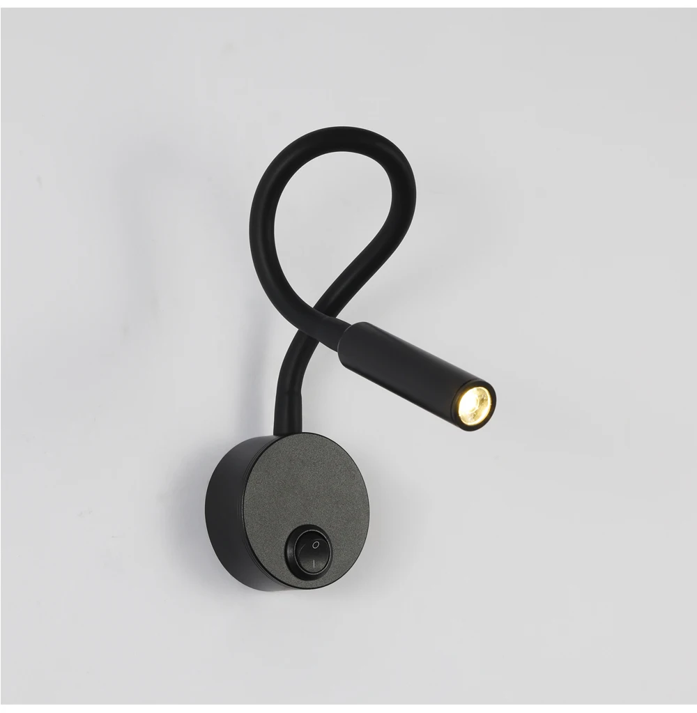 Moderno minimalista lâmpada de leitura de cabeceira