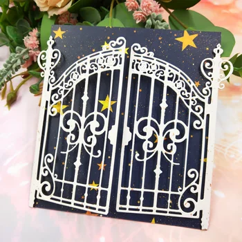 

2020 Butterfly Gate Cutting Dies Big Door Stencil for DIY Scrapbooking Card Decorative House Dies