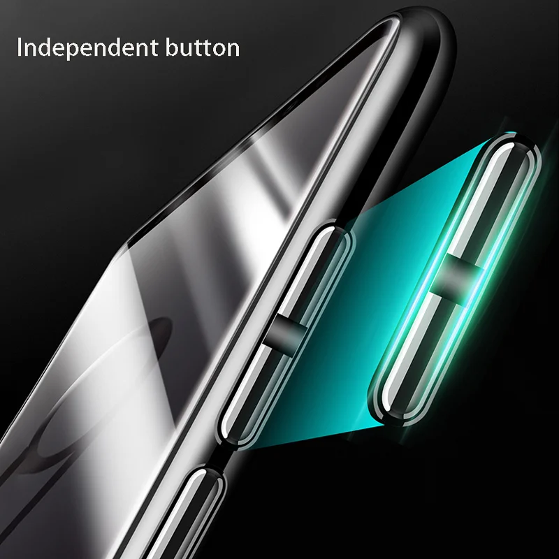 Магнитная Адсорбция металлический корпус для Samsung Galaxy S8 S9 S10 плюс S7 Edge Note 8 9 A50 A70 чехол для телефона закаленное стеклянный магнит крышка