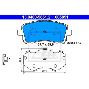 

Disc pads. \ Subaru Forester 2.0-02/Legacy 2.5i 4WD 96-99