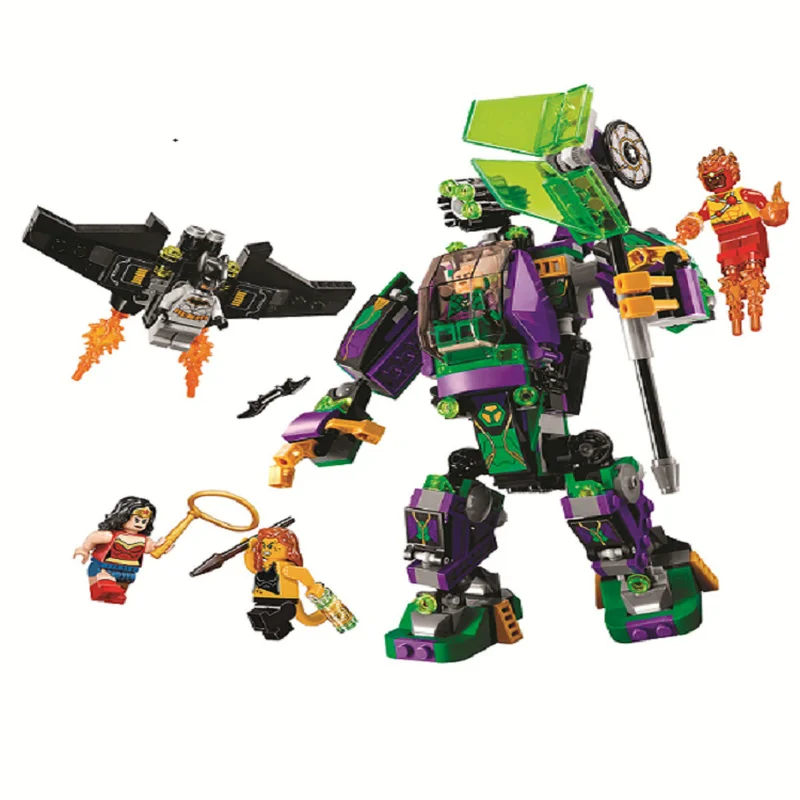 

10843 Blocks Compatible with Legoinglys Super Hero Lex Luthor Mech Takedown Model Building Toys Hobbies Bricks for Children