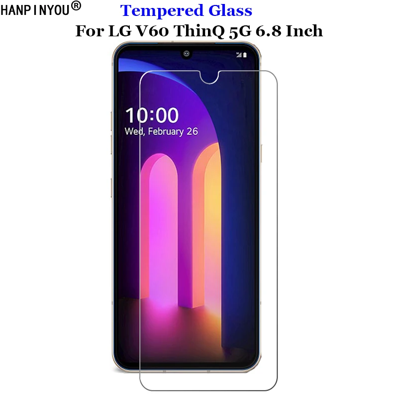 Per Lg V60 Thinq 5G 6.8 "In Vetro Temperato 9H 2.5D Premium Protezione Dello Schermo Portective Della Pellicola Della Pelle Per Lg V60 Thinq 5G 6.8"