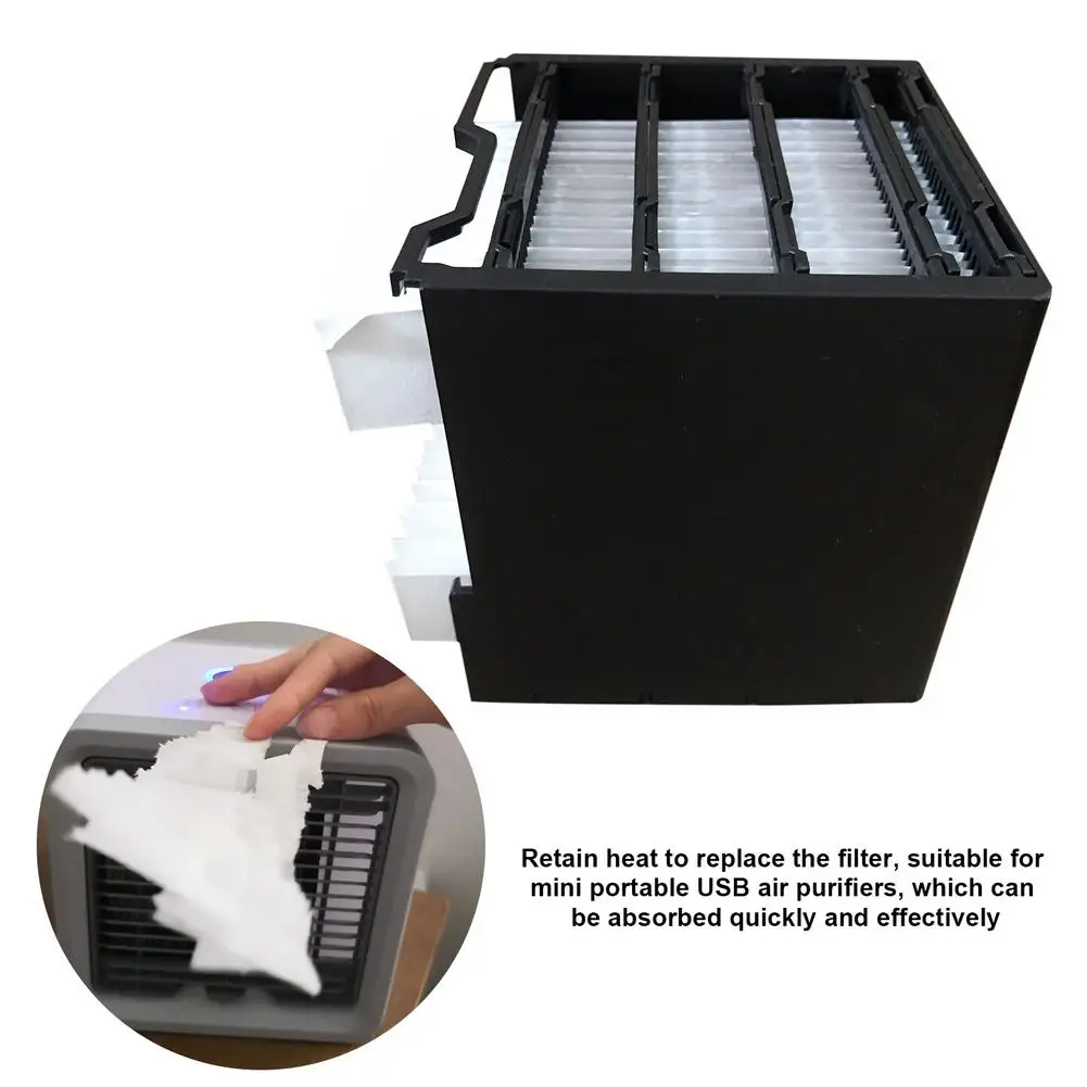 negro refrigeración por absorción de calor Happymore Filtro de aire refrigerador filtro de repuesto para enfriador de espacio personal de aire 