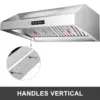 VEVOR 4/5 Slot Commercial Hood Filter Grease Baffle w/ Handle Stainless Steel Filter Stable Safe 6Pcs for Restaurant Industry 2