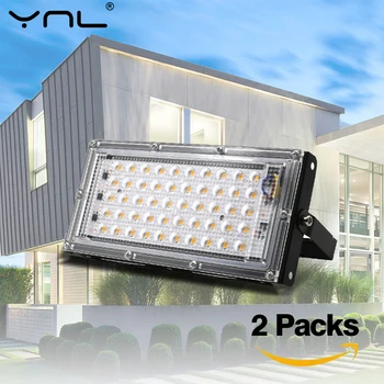 

2pcs/lot Led Flood Light 50W AC 220V 240V Floodlight LED Projector Outdoor IP65 Waterproof Wall Reflector Garden Street Lighting