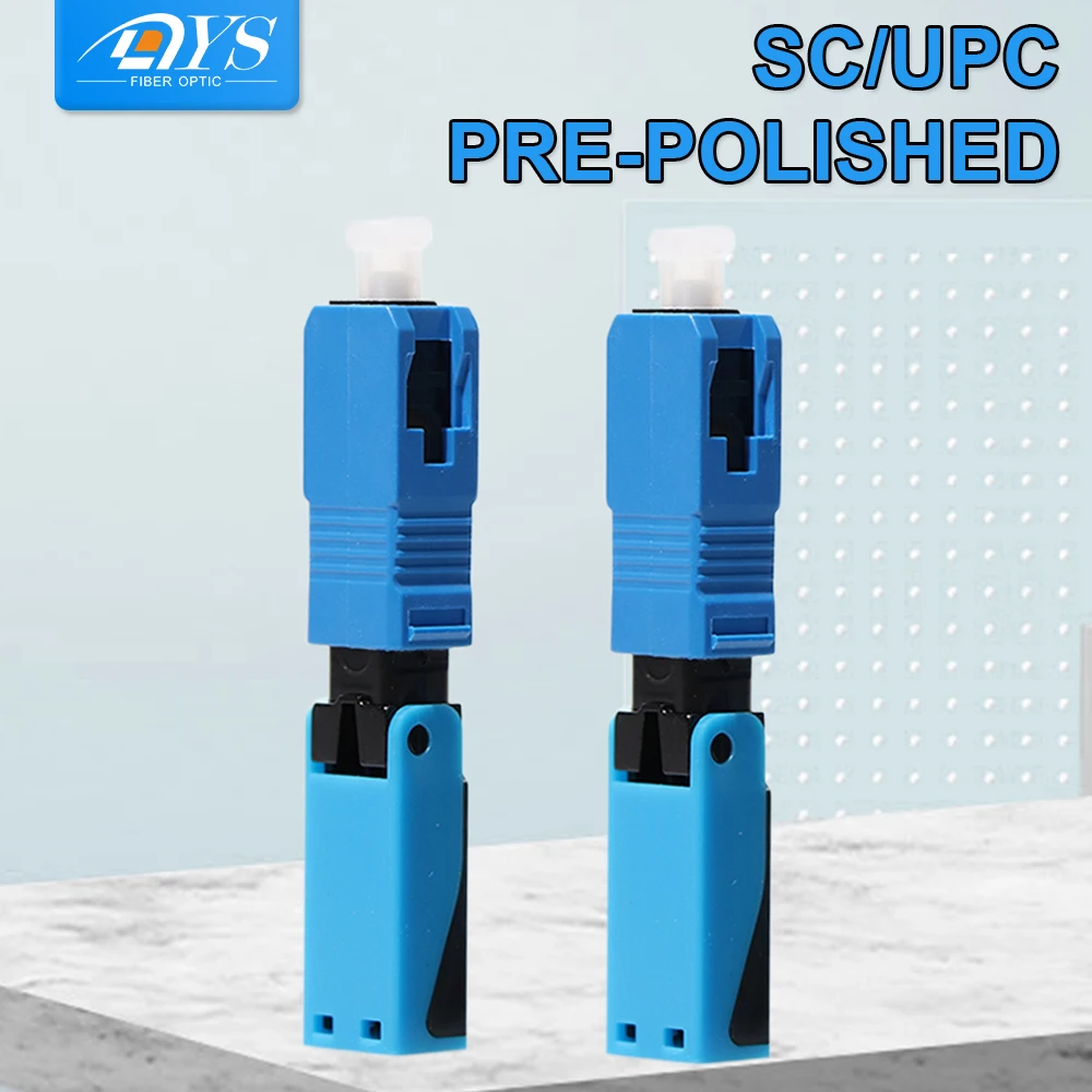 

100pcs Single-mode Fiber Optic Quick Connector SC UPC FTTH Fiber Optical Fast Cable Connector DL-LJQ Coupler