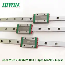 2 шт./лот Hiwin MGN9-L 1000 мм + 20 штук MGN9C линейные подшипники скольжения ЧПУ