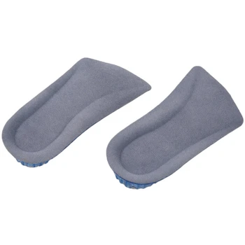 

ASDS-2 Pcs Clear Blue Gray 1.1" Height Heel Increase Silicone Gel Insoles Pads