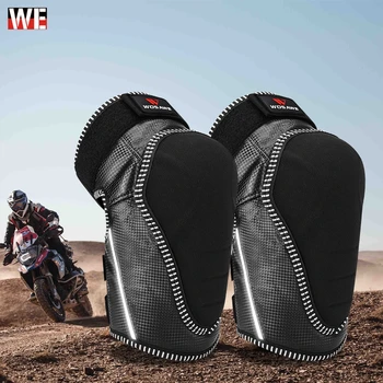 WOSAWE Adult Motorcycle Knee Pads Motocross Knee Protector Guard Moto Knee Protector Protective Gear Motorbike Ridng Knee Black tanie i dobre opinie ML323 Motocross Protector Knee Pad motorcycle knee guard About 490G 1 08LB EVA Carbon fiber PU leather Spring summer autumn and winter