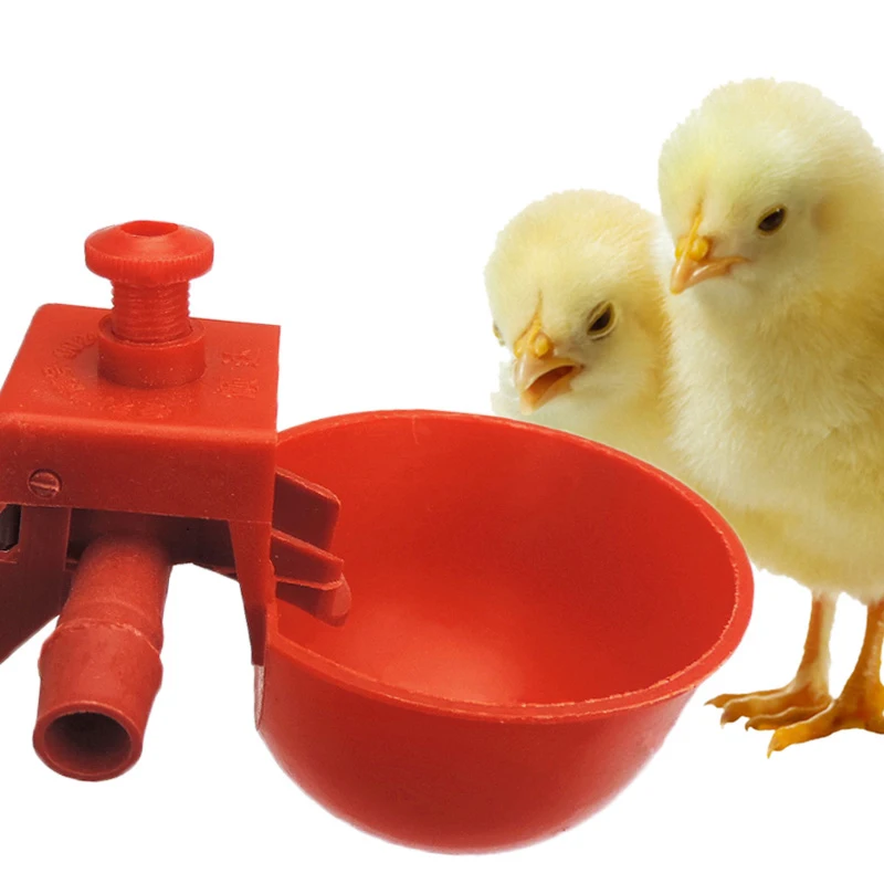 10 pcs Chicken Waterer Hens Quail Birds Drinking Bowls Water for Chicken Coop Chick Nipple Drinkers Poultry Farm Animal Supplies